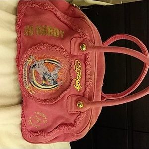 Pink Vintage Ed Hardy Purse
